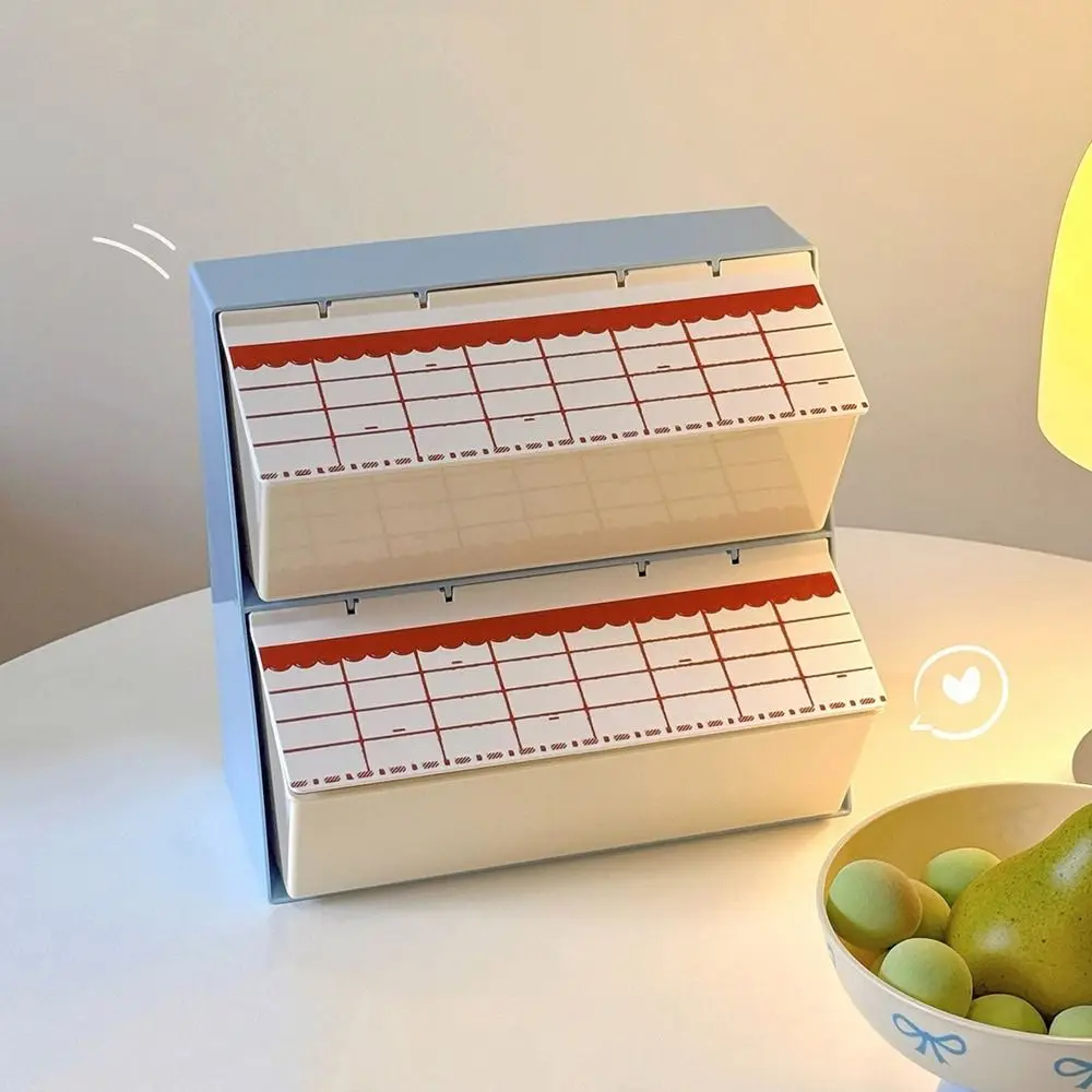 

Plastic Tea Bag Storage Box Dustproof Large Capacity Coffee Capsule Storage Rack Detachable Space saving Coffee Pod Holder