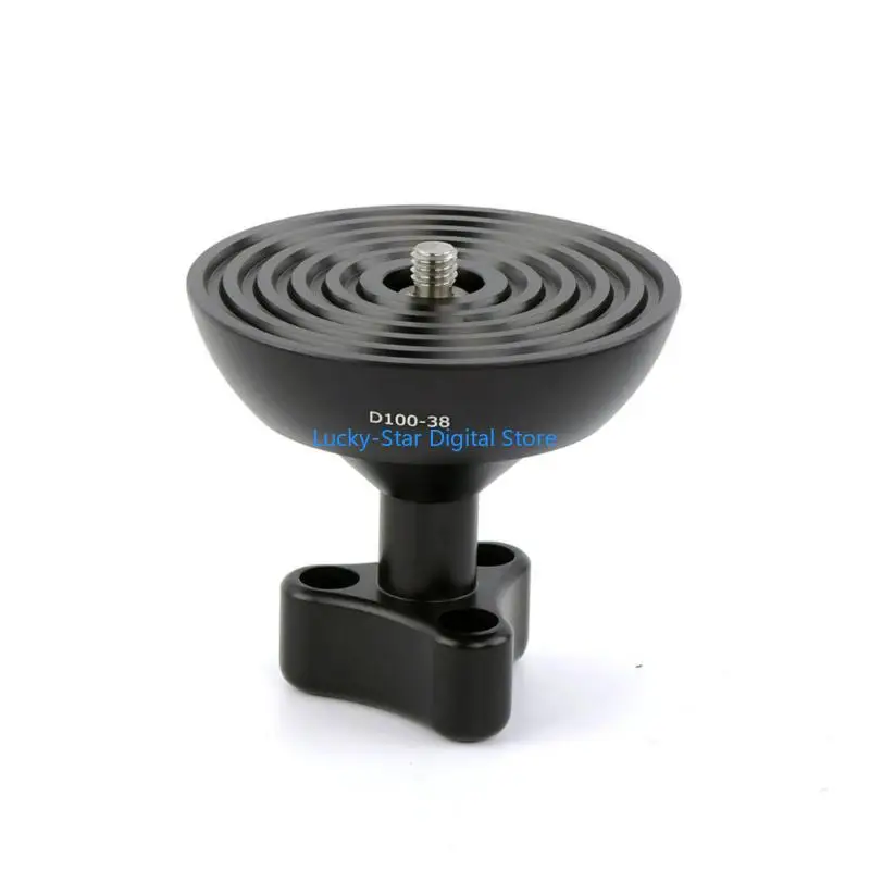 N7MC Precise Aluminum 100mm Half Round Flat to Bowl Adapter Converter for Gimbals Base Universal Tripod Connectors - Image 3