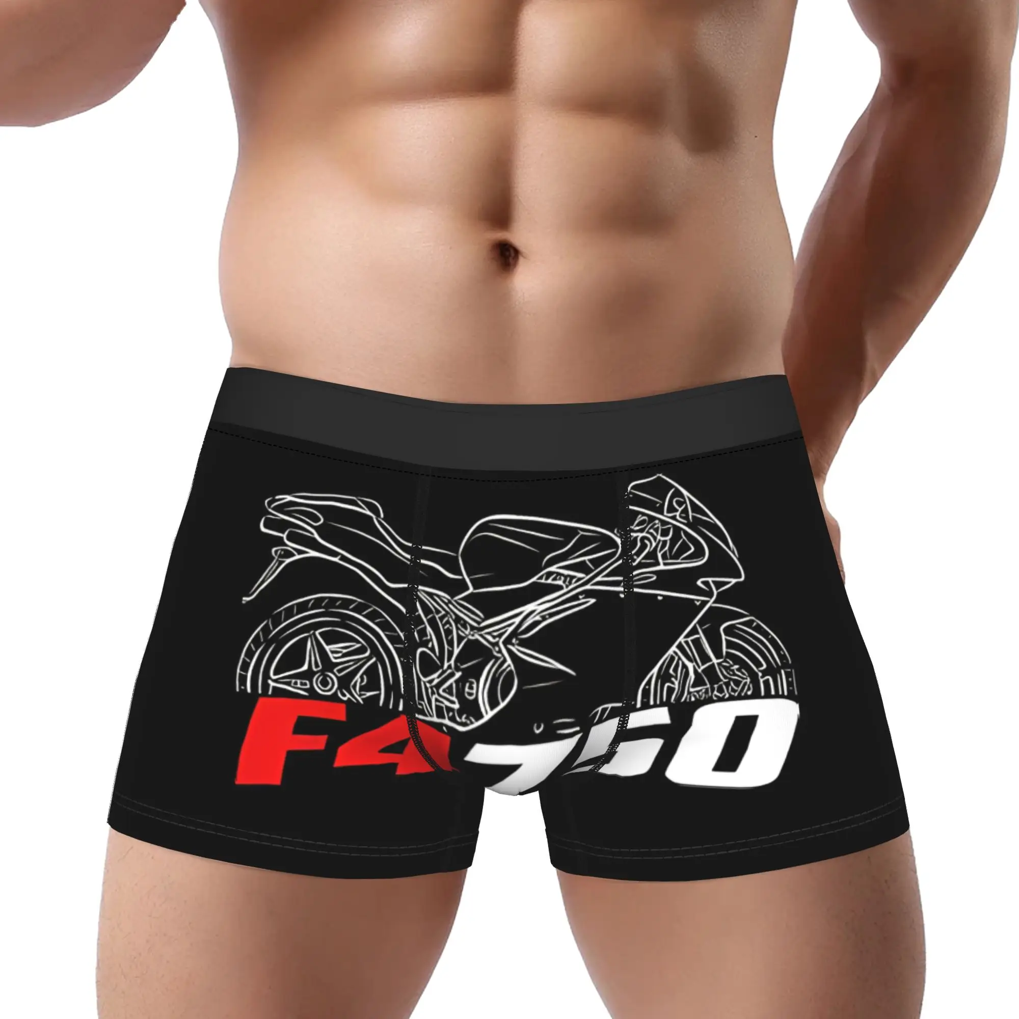 

Motorcycle F4 750 1999 2004 Biker MV Agusta Underpants Homme Panties Male Underwear Ventilate Shorts Boxer Briefs