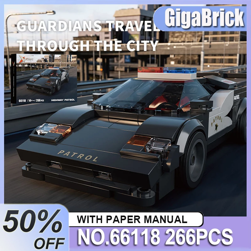 

Xbert 66118, модель шоссейного патруля, строительные блоки, набор ярких блоков, сборка кирпичей, головоломка, игрушка, Рождественский подарок для мальчиков, взрослых, детей