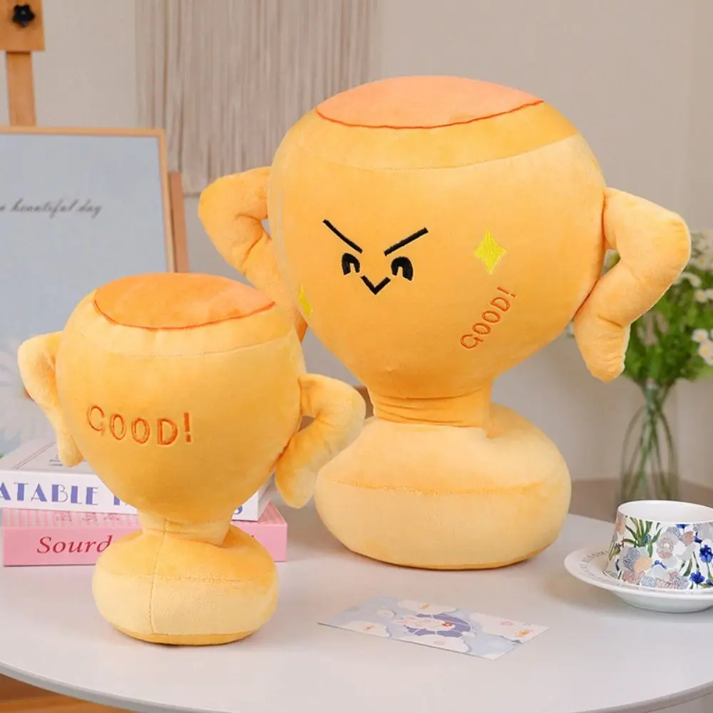 Kawaii 10/25/40cm 트로피 인형 플러시/PP 코튼 트로피 가방 장식품 박제 베개 홈 인테리어