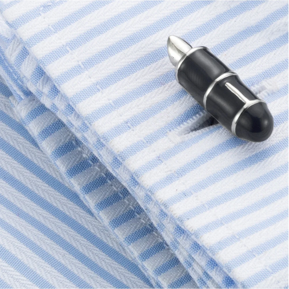 

1Pair Pen Style Cufflinks Men's Fashion Shirt Decorative Cuff Studs for Business Casual Wear Party Festival Gift Enamel Cuff