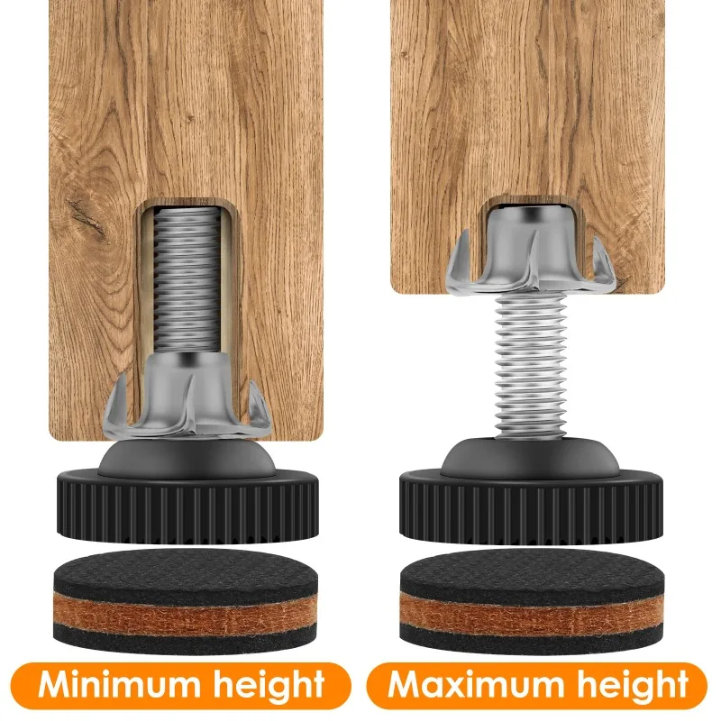 

Регулируемые выравниватели мебели, ножки для мебели, увеличенная высота, противоскользящая подставка для ног, диван, стол, стул, подставка, защита для пола