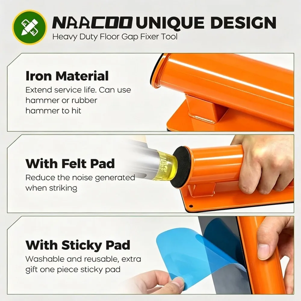 PHFU-Floor Gap Repair Tool For Laminate, Vinyl Plank, Solid Wood, And Floating Floors,Floor Gap Fixing Tool