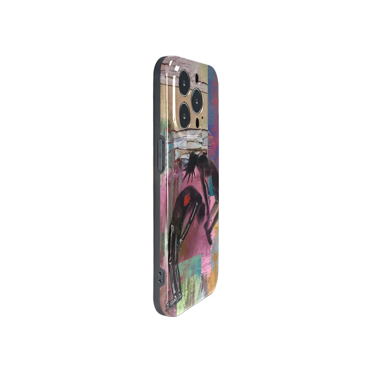 Coque Iphone Art Phone Case American Punk Old School Street Graffiti IMD 2 In 1 for iPhone 15 14 13 12 11 Pro Max 8 7 Plus