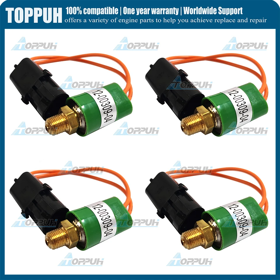 

4PCS 12-00309-04 Pressure Switch For Carrier 544 1250 950U 550 850 1800MT 1950 120030904