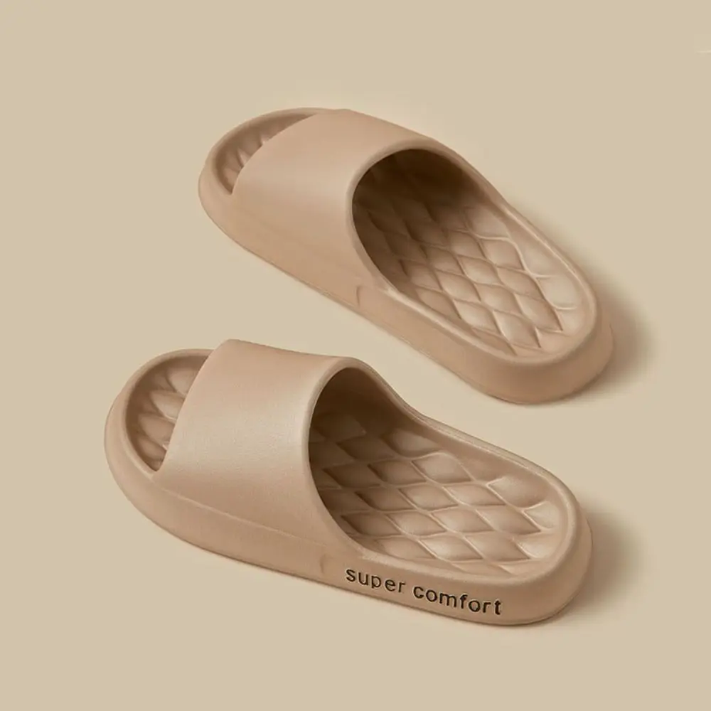 

Fashion Solid Color Thick Platform Slippers Soft Sole Non-slip Beach Slippers Women Home Shoes Simple Slide Sandals Summer