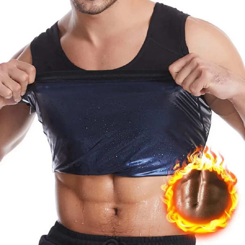 Männer Gym Sportbekleidung Schwitzen Kleidung Gewichtsverlust Fatburner Fitness Sauna Schweißanzüge Body Shaper