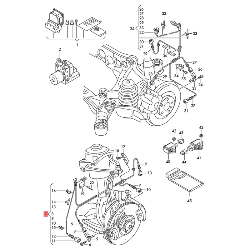 Super Sale For AUDI A4 B8 2008-2016 Car FRONT RIGHT BRAKE SENSOR WIRING HARNESS 8K0972252E