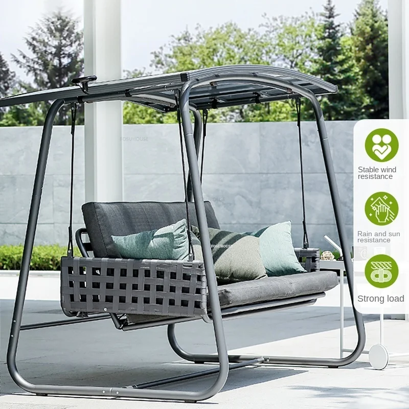 

Nordic Furniture Modern Courtyard Outdoor Swings Rocking Chair Home Leisure Hanging Basket Balcony Garden Hammock