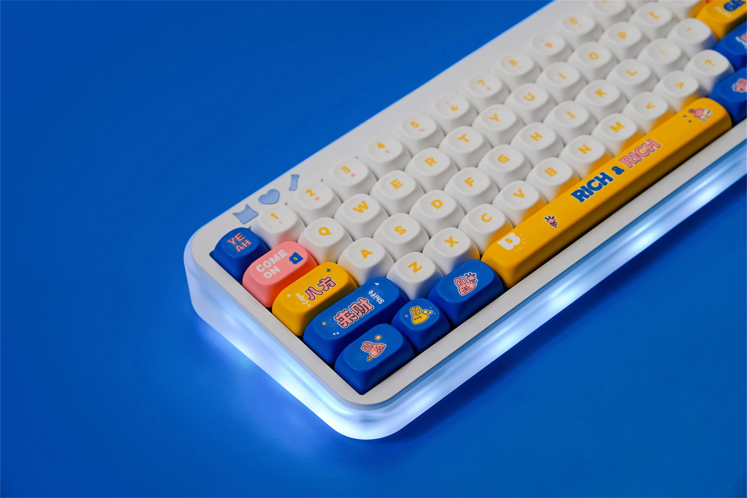 أغطية مفاتيح Money RICH 126 مفتاح PBT مادة MOA XOA لمفتاح CHERRY MX 61/64/68/75/84/87/96/98/104 لوحة المفاتيح الميكانيكية #2