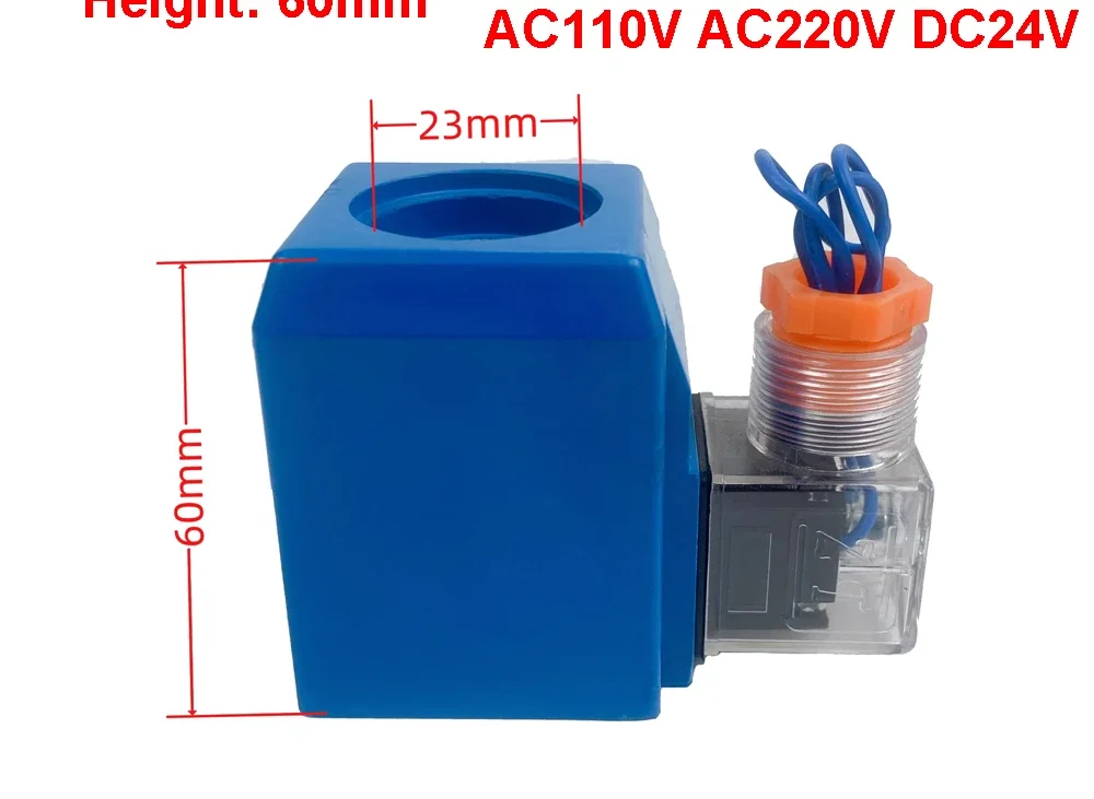 

Can Replace Eaton DG4V-3 H-507848 Solenoid Valve Coil 23mm Inner Diameter 60mm Height AC110V AC220V DC24V 30W