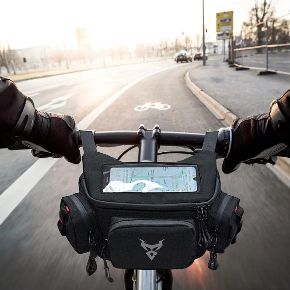 Front Motorcycle Bag Touch Screen Waterproof Cycling Navigation Motorbike Handlebar Storage Waist Bag For Vespa 150 TMAX 530 560