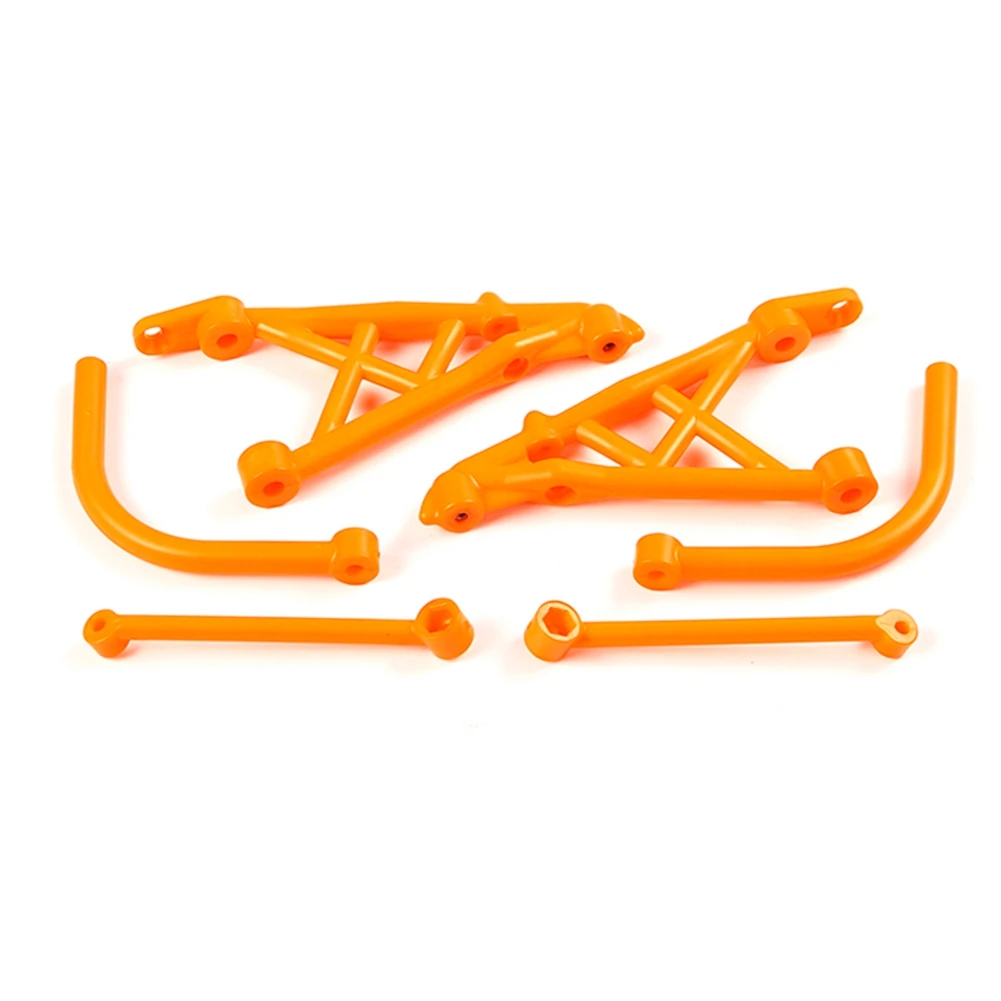 Kit de suporte amortecedor de amortecimento traseiro de nylon para 1/5 HPI ROVAN BAJA KM 5B ROFUN BAHA RC CAR Toys PARTS-Laranja