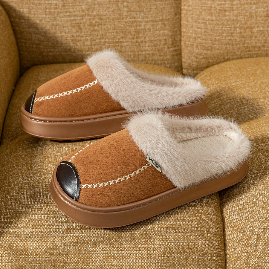 

Comfortable Winter Children's slippers Girls Indoor Warmth Soft Sole Breathable Outdoor Non Slip Leisure Parent-child Home Shoes