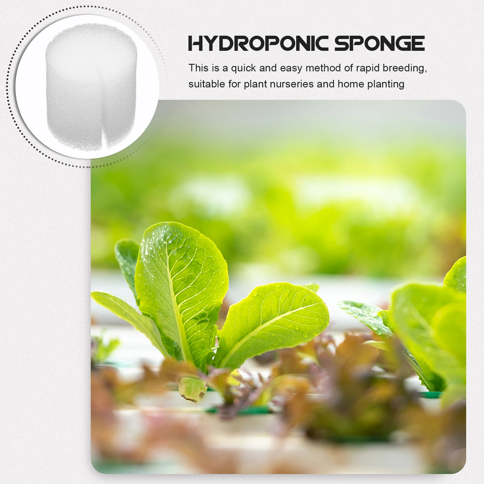 

100 шт. гидропонная губка для беспочвенного выращивания, дыхания, увлажняющие принадлежности для выращивания овощей, гидропонная губка