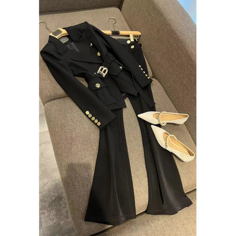 Professional Women's Two-Piece Suit Blazer Casual Pants European Fashion Autumn New ensemble femmes pant sets traf ropa mujer