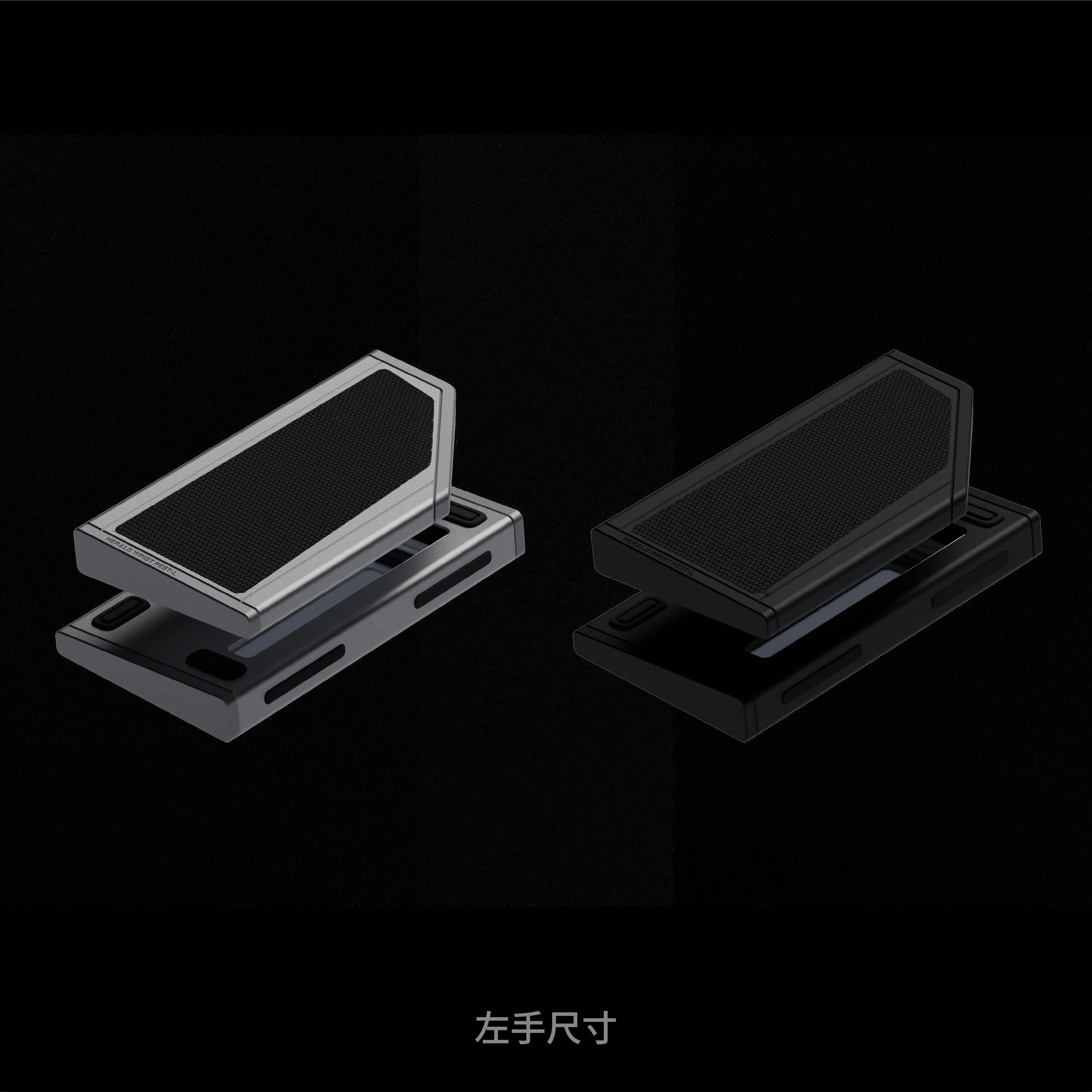 Zirnex ld teclado magnético descanso de palma metal descanso de pulso dividido teclado usinado anodizado acessórios tapete de mesa de escritório