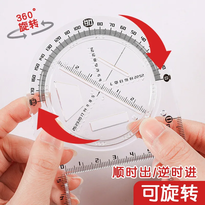 3 Style Drawing Geometry Protractor Spirograph Ruler Students Mathematics Drafting Tools Learning Painting Children Puzzle Toys