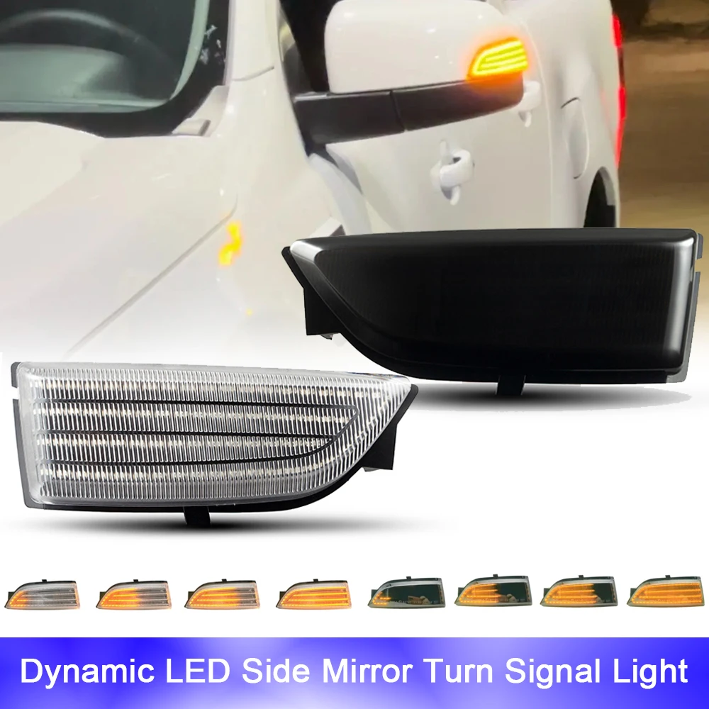 

For Ford Ranger T6 Raptor Wildtrak Ranger Lariat Everest MK2 U375 LED Dynamic Amber Turn Signal Side Mirror Indicator Lights