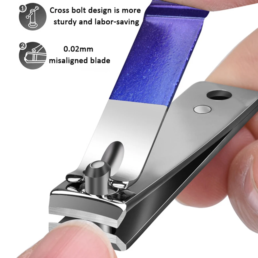 6-18 pçs conjunto profissional de aço inoxidável manicure & pedicure kit precisão cuidados com as unhas com caso de viagem com tesoura cortador de unhas