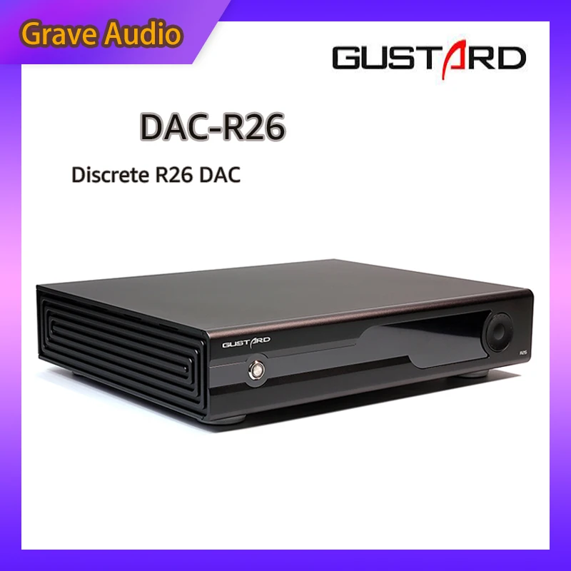 GUSTARD R26 Discrete R2R Decoder with Streamer/Renderer PCM768&DSD512 Bluetooth XMOS XU216 High Performance Audio Decoder