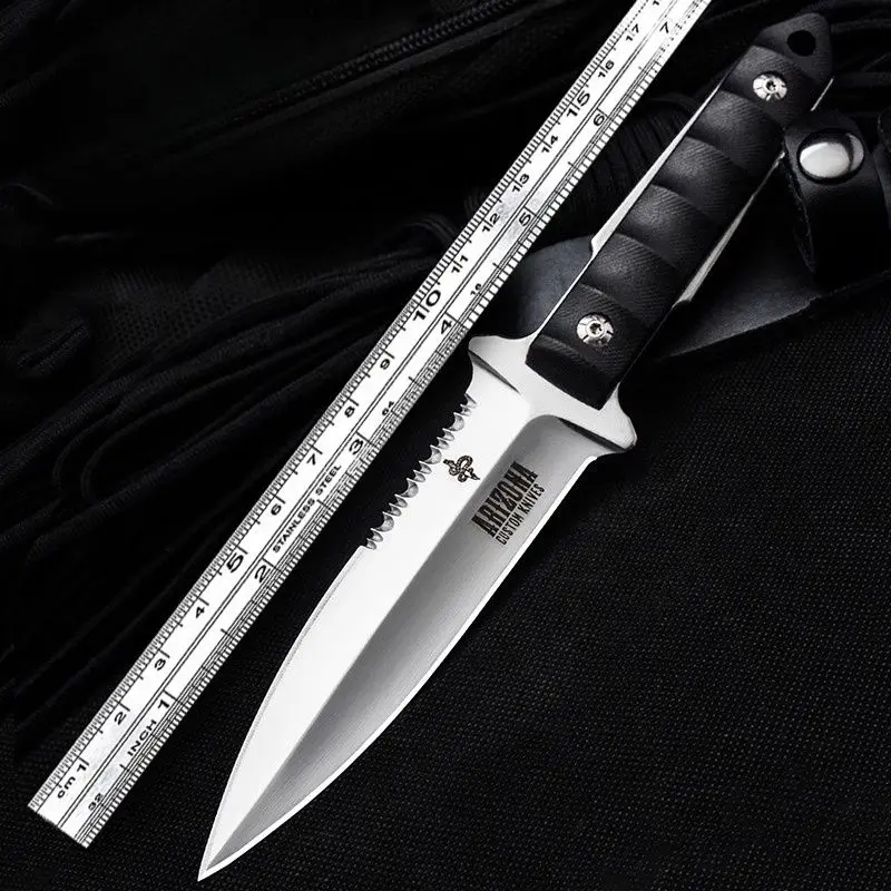 

Нож для самообороны нож для выживания на природе острый высокопрочный полевой тактический нож для выживания с прямым лезвием