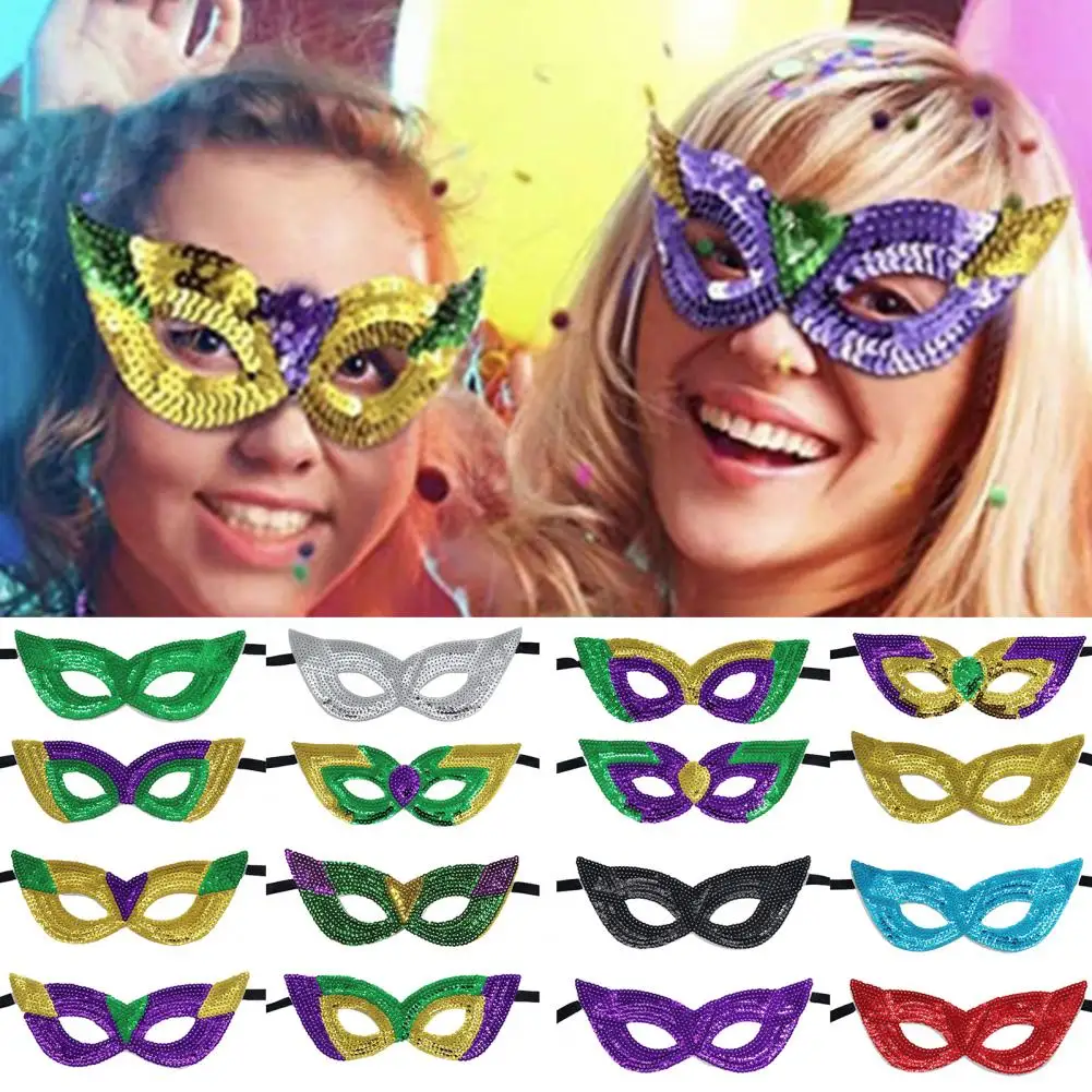 Easy to Carry  Excellent Fancy Dress Ball Party Performance Masque Reusable Ball Party Masque Eye-catching   for Festival