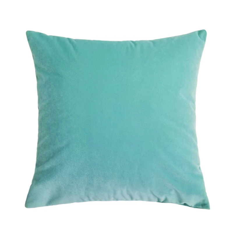 

Contemporary Solid Velvet Home Decoration Pillow Case Modern Floor Square Cushion Cover 45x45cm 1 Piece Pack