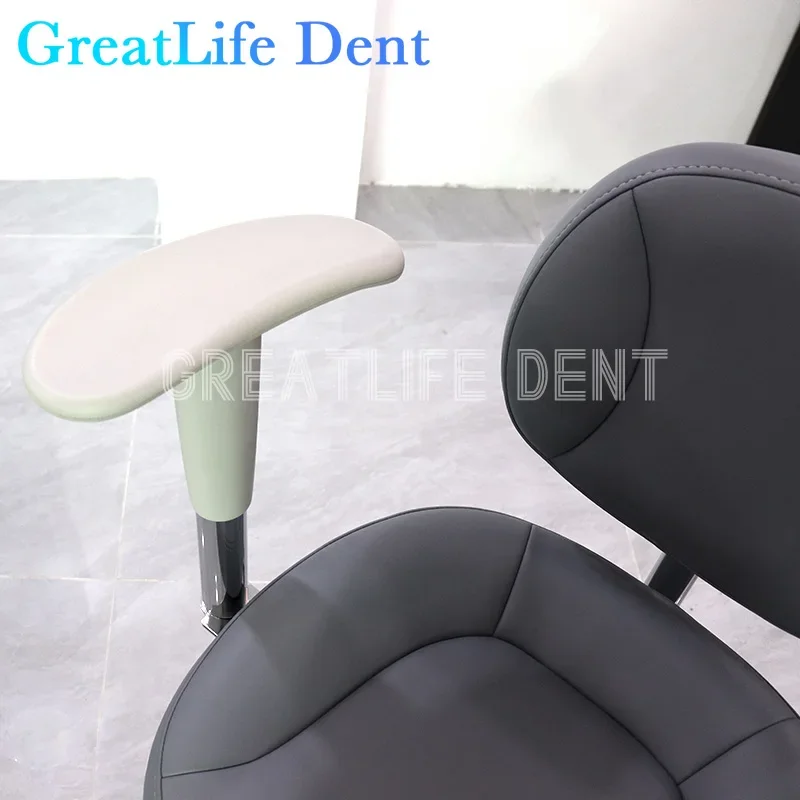 GreatLife Dent Dentist Seat Oral Doctor Back Stool Lifting Bar Rotating Swivel Beauty Salon Lab Chair With Armrest Furnture