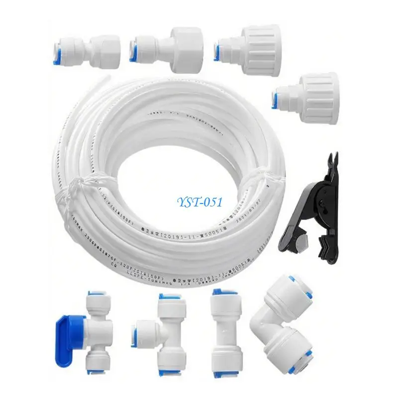 

E15A Water Purification Fittings Assembly Refrigerator Water Pipe Universals Connection Set For Plumbing Systems Enduring