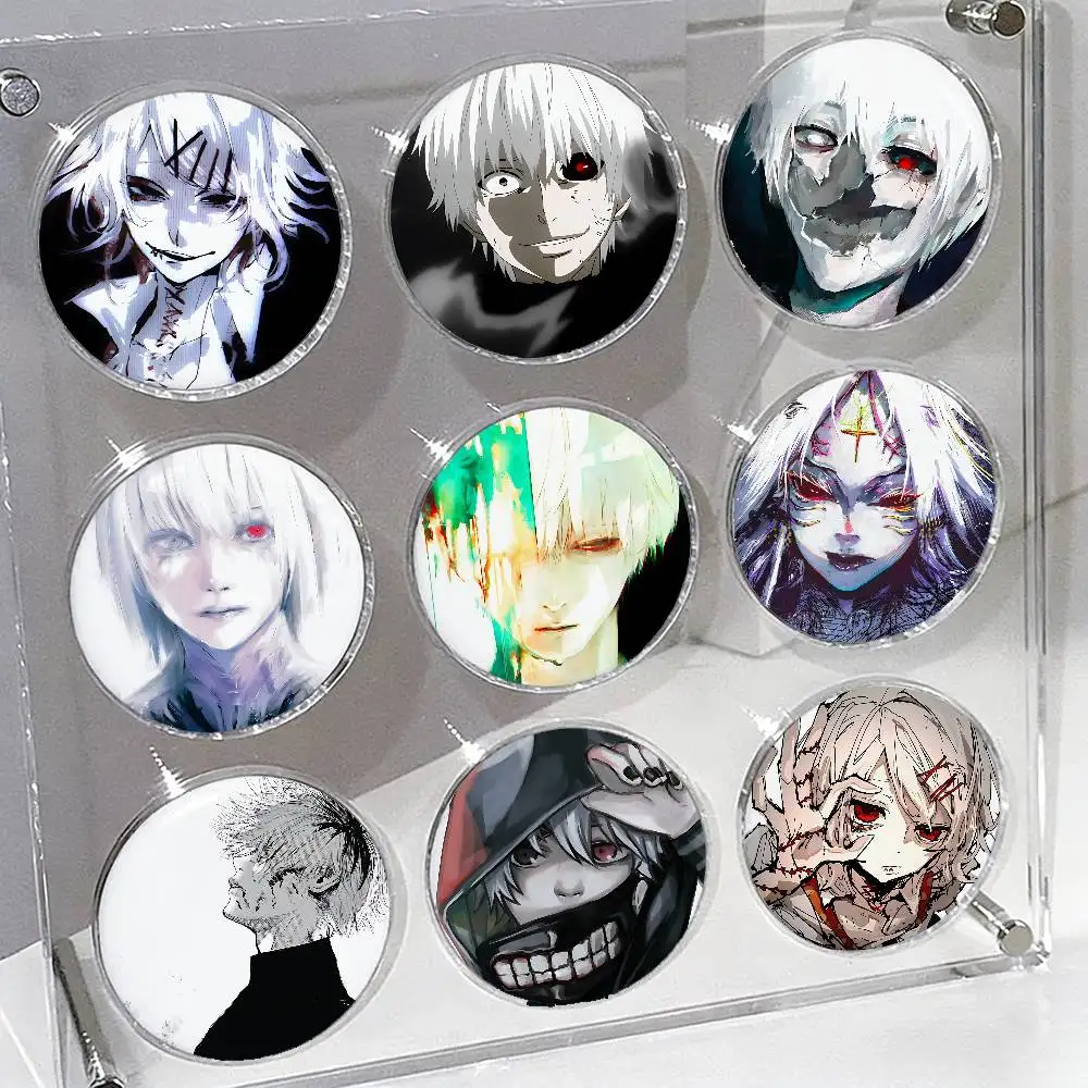 Anime Tokyo Ghoul Badges Tinplate Soft Button Pin Brooch Metal Badge Custom Jewelry Accessories Hat Bag Lapel