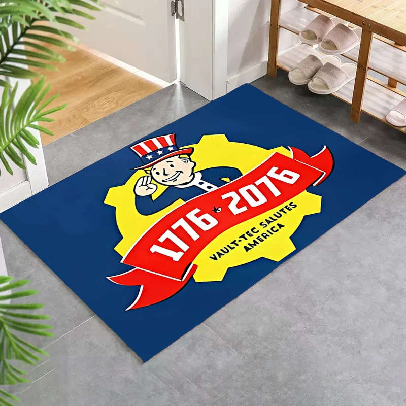 Vault Tec Kitchen Carpet Prayer Mat Custom Living Room Anime Rug Rugs Rug for Bedroom Mats House Entrance Mat Home Decoration