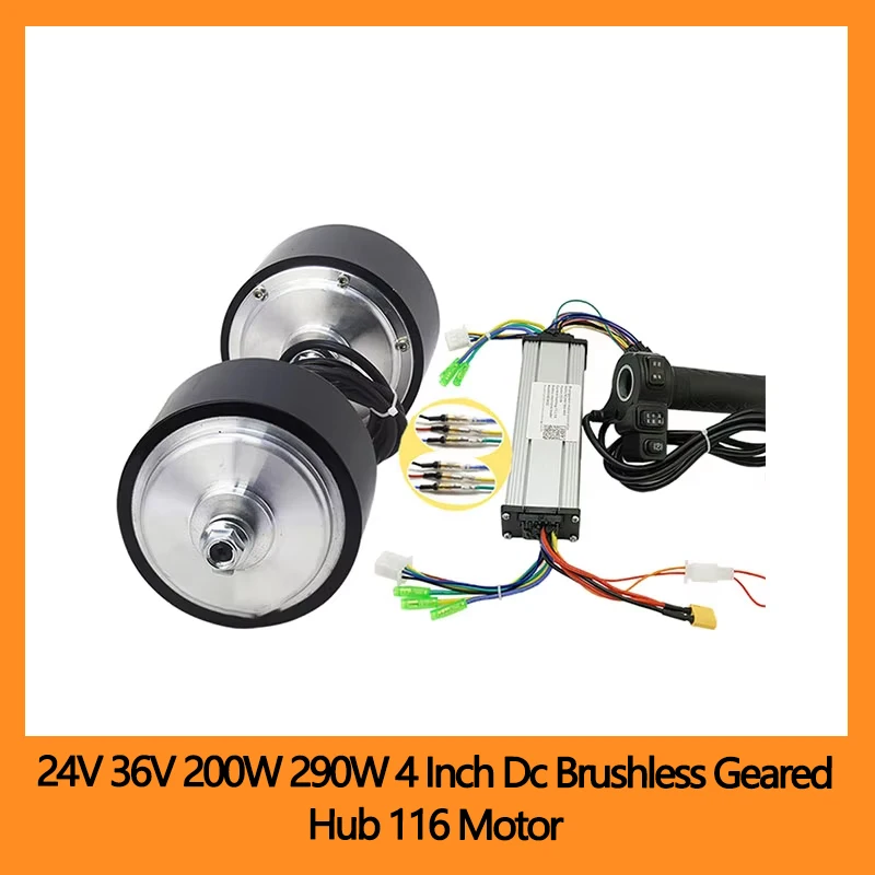 

24 В 36 В 200 Вт 290 Вт 4-дюймовый бесщеточный мотор-редуктор постоянного тока 116 Двигатель с двойным приводом Регулировка скорости для пищевых тележек Низкая скорость Высокий крутящий момент
