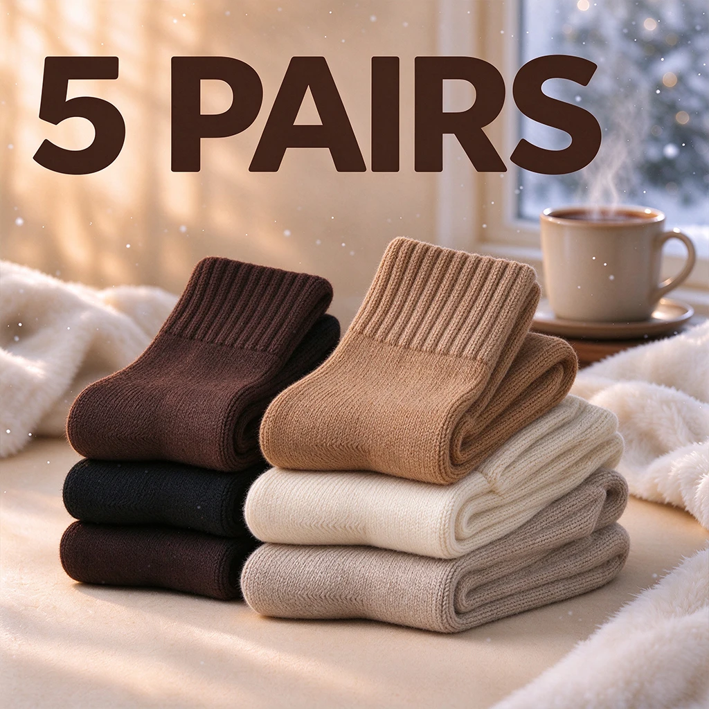 Sock Boot Women - 1/5 pares de calcetines de invierno