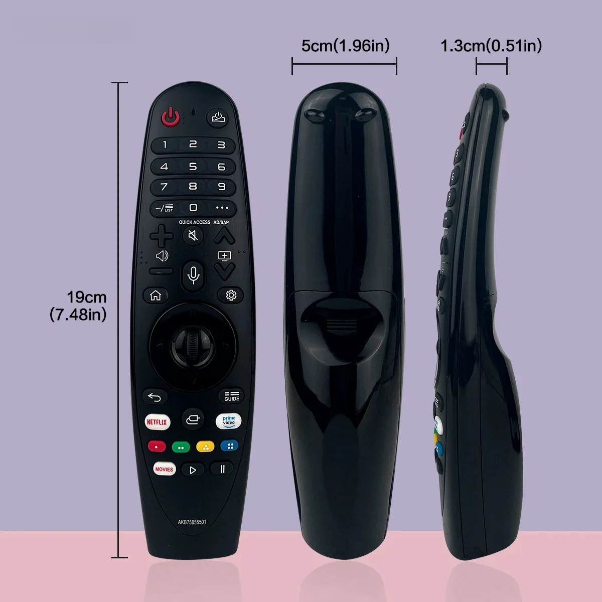 Voice Magic Remote for LG OLED Smart TV 2018 2019 2020 Magic Remote Replacement AN-MR20GA MR19BA MR18BA, with Pointer Function