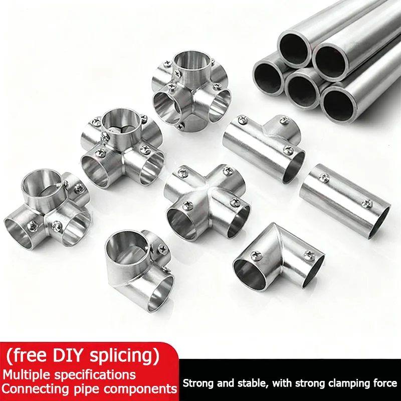 1PCS19-32mmStainless steel Fixed connector Reducing Elbow Butt joint adapter Adapter Coupler Plumbing fittings Joint rod support
