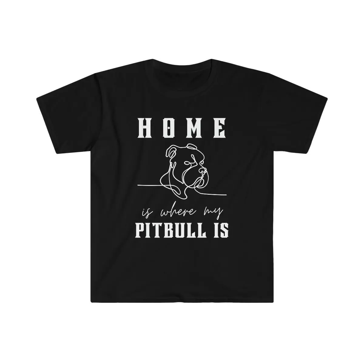 Home Is Where My Pitbull T shirt for Lover Dog Mom and Dads American Pit Bull Bully