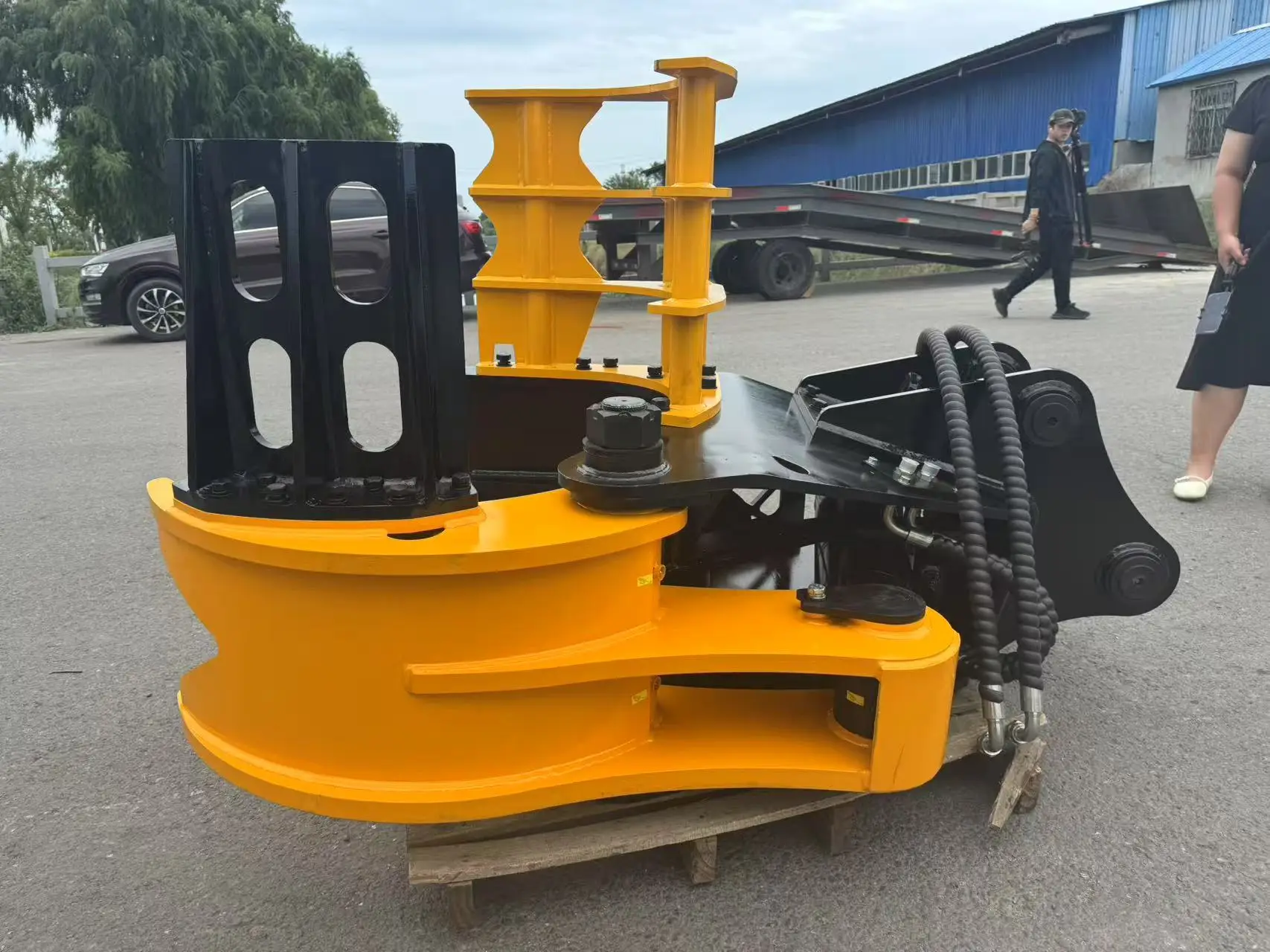 WIGON Hydraulic Wood Grab Cutting Machine Excavator Tree Cutting Machinery For Forestry Energy Efficient