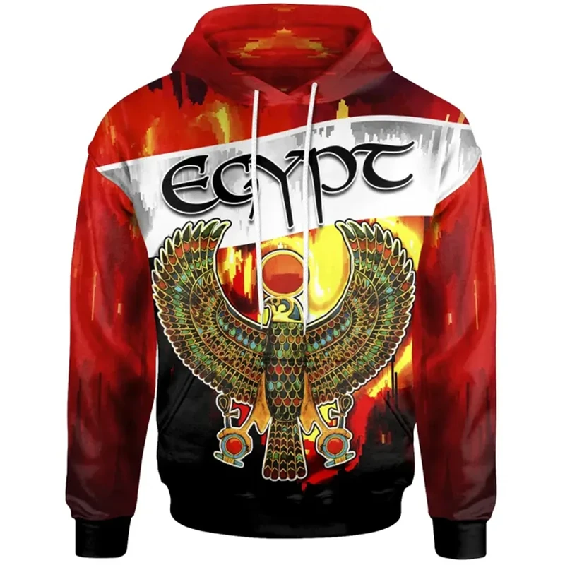 Egypt Flag Map Graphic Hooded Sweatshirts EG National Emblem Hoodies For Men Clothing Casual Male Hoody Sport Boy Pullovers 2024