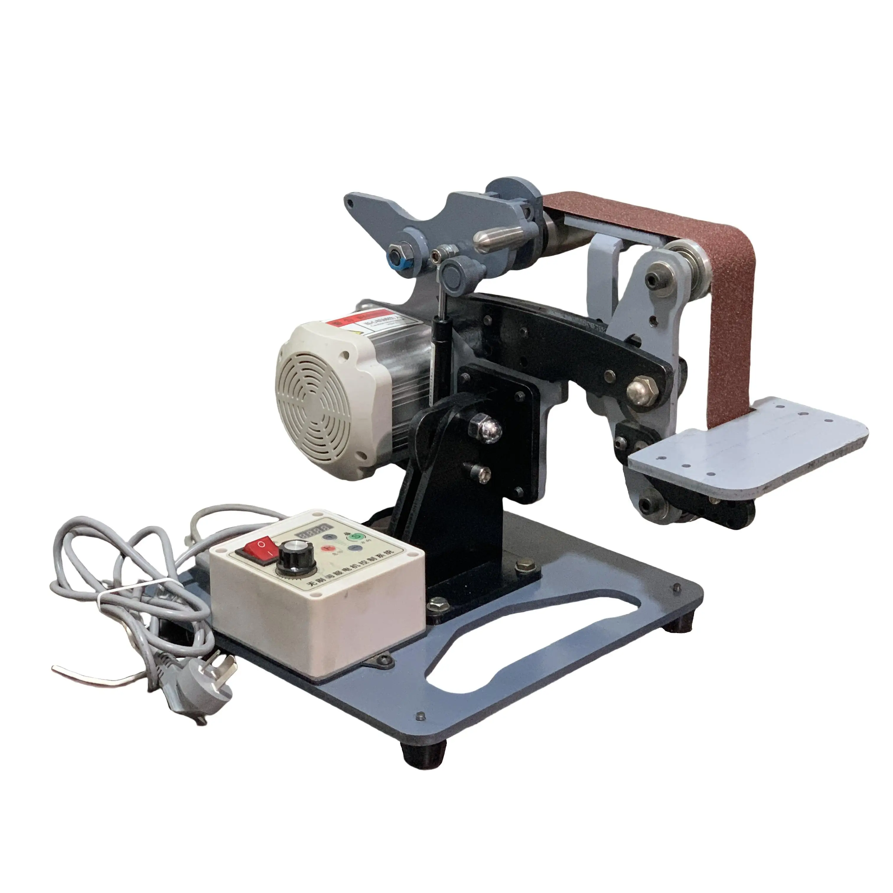 Belt machine Small vertical and lying household brushless sand belt machine Polishing and grinding fixed angle opening