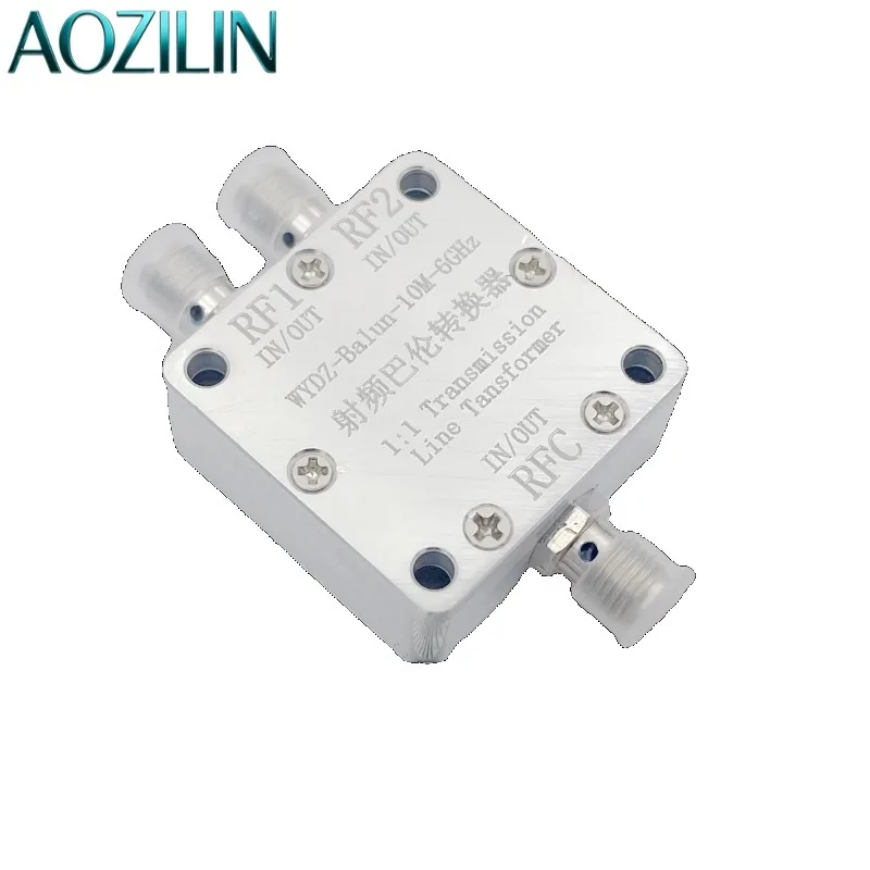 AOZILIN 10M‑6GHz RF Balun Transformer Single‑Ended to Differential Clock Sine Square Wave Conversion Test Module