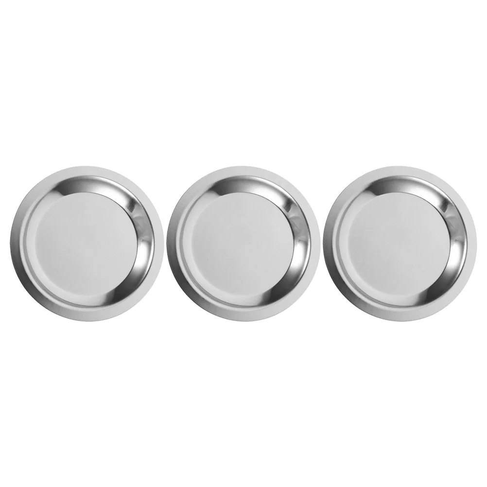 

3 Pcs Beverages Kitchen Coaster Teapot Pad Dining Table Tray Metal Stainless Steel Bottle Multi-function Cup Mat