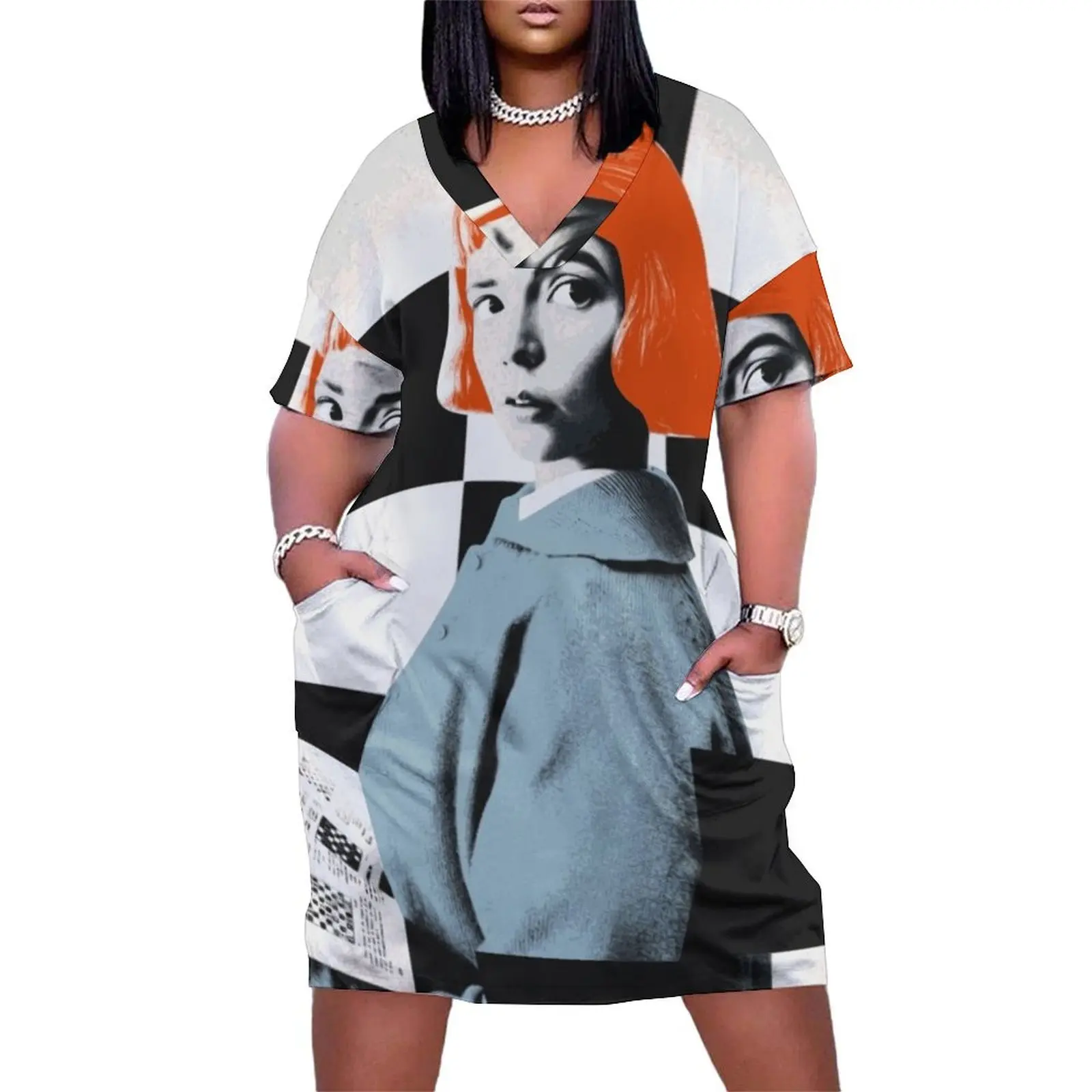

The Queen"s Gambit Loose Pocket Dress dresses for womens evening dress women