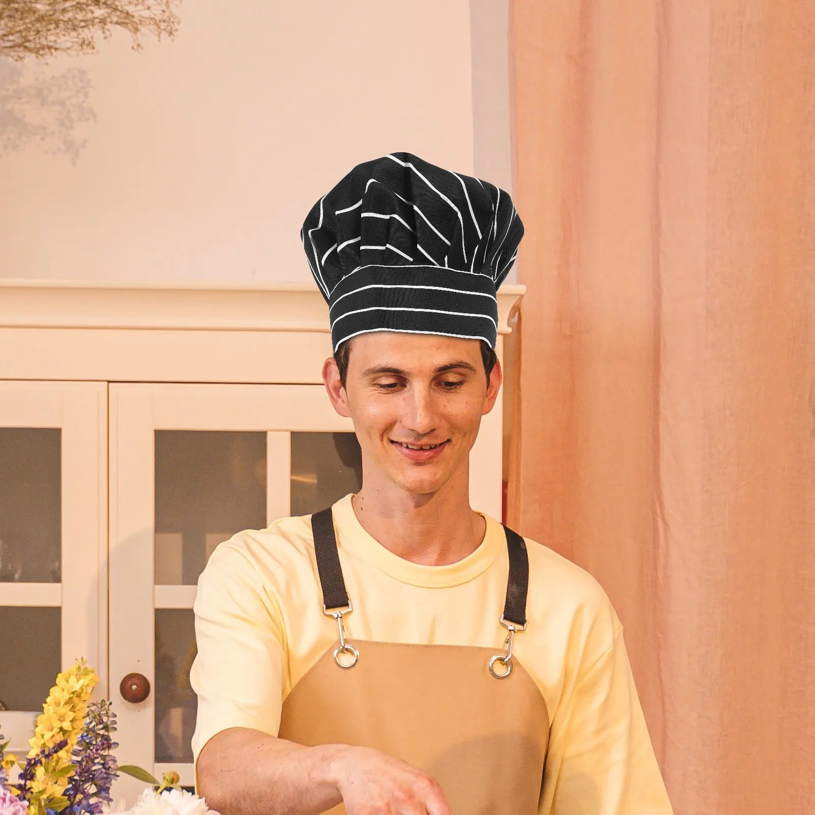 

Шапка шеф-повара, универсальный размер, легкая, дышащая, для кухни, приготовления пищи, работы, обслуживания, для взрослых