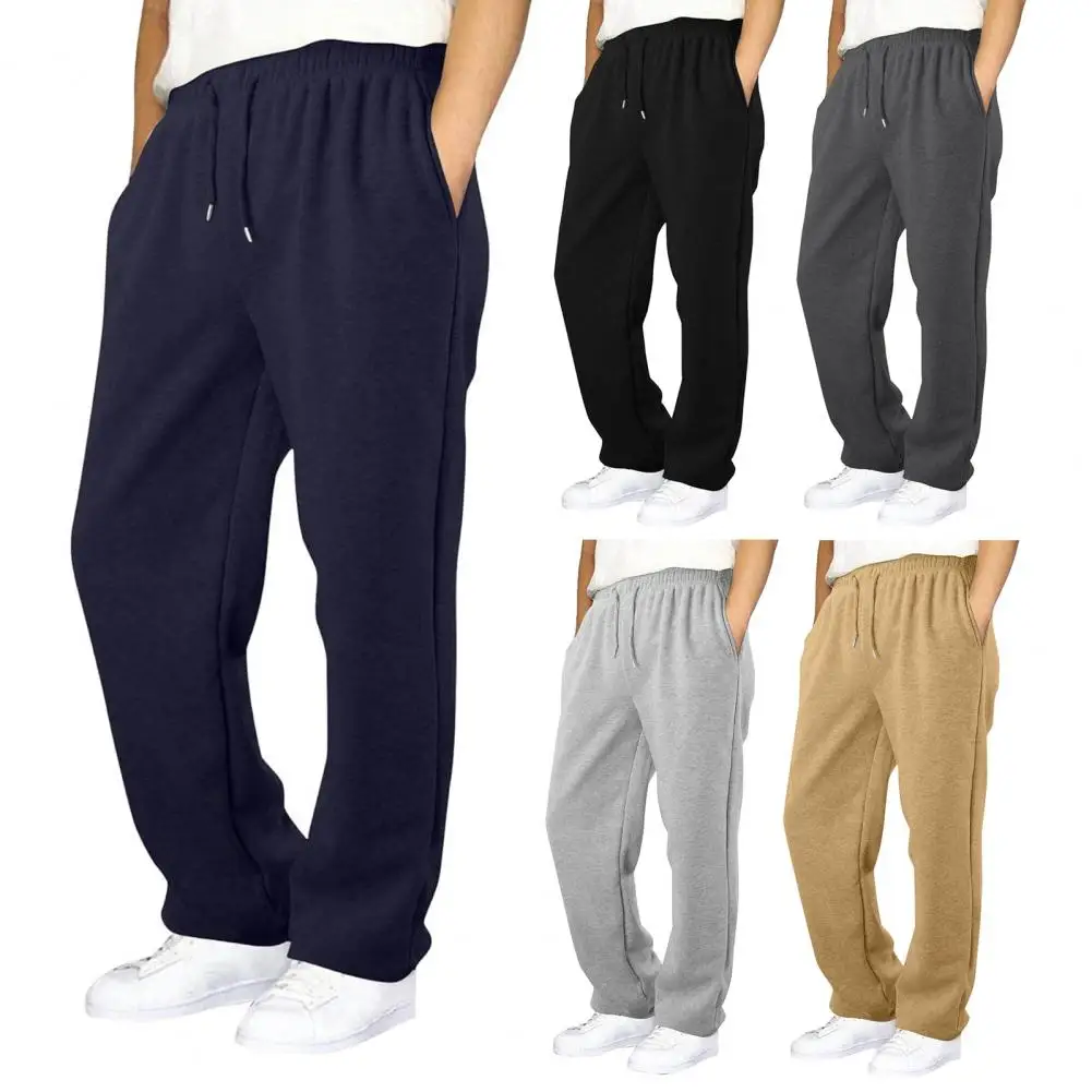 

Men Sweatpants for Outdoor Activities Men's Baggy Sweatpants with Drawstring Waist Pockets for Autumn Winter for Morning