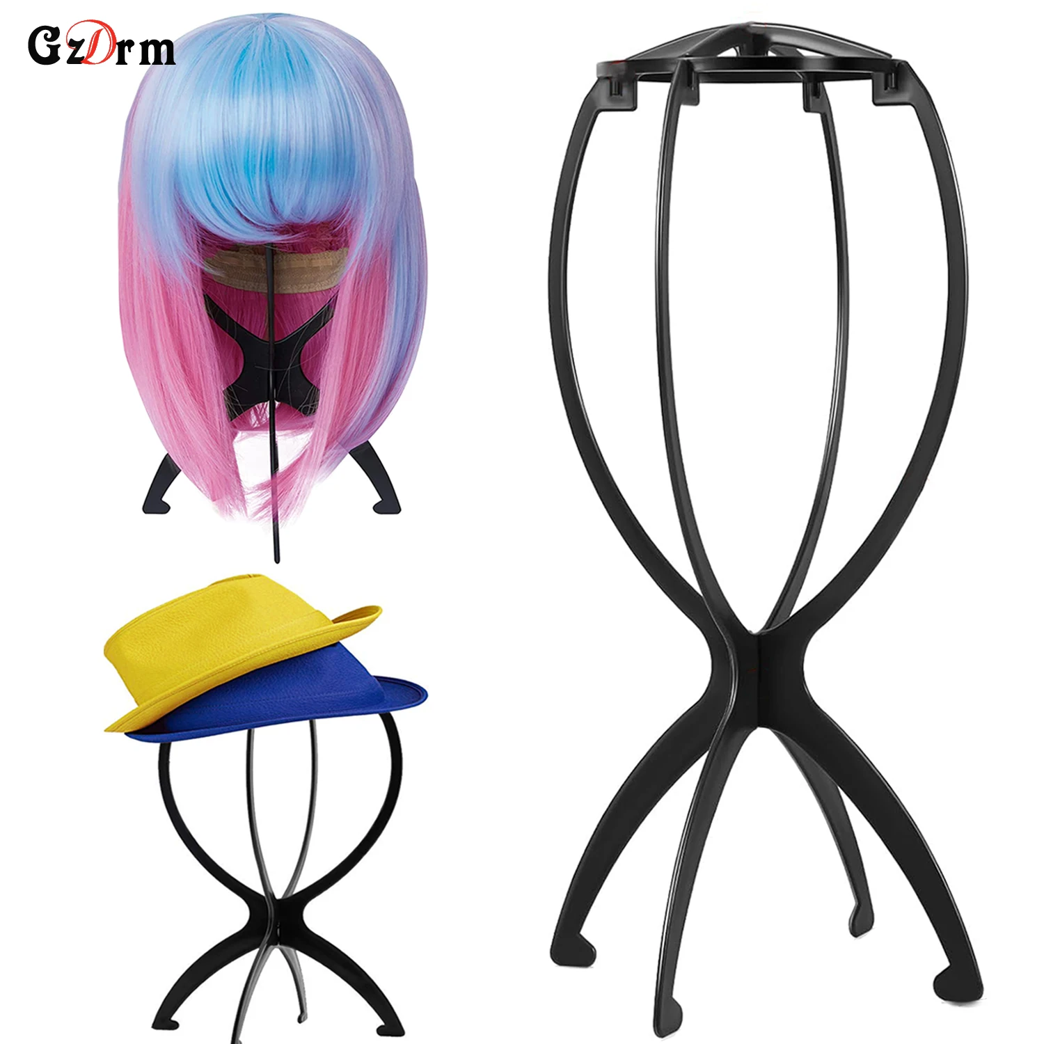 

Подставка для парика Дорожная подставка для головы парика Держатель для женщин Подставка для парика для укладки нескольких париков, Подставка для головы парика, Держатель для парика для нескольких париков