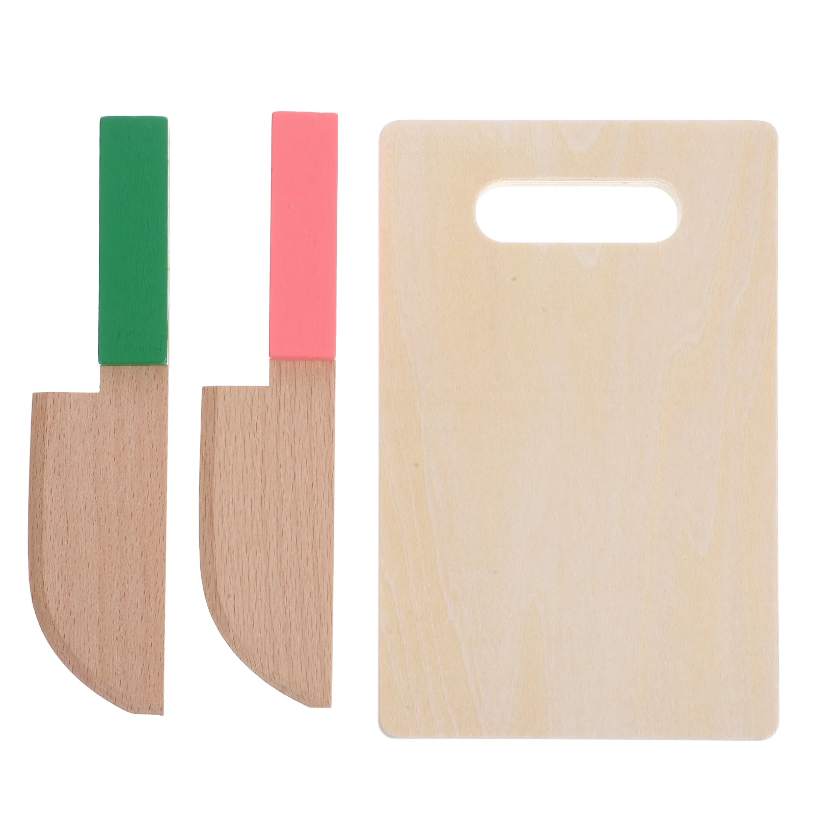 Children's Knife Toys Kitchen Wood Safe Home for Kids Reusable Wooden Game Vegetable Cutting Board