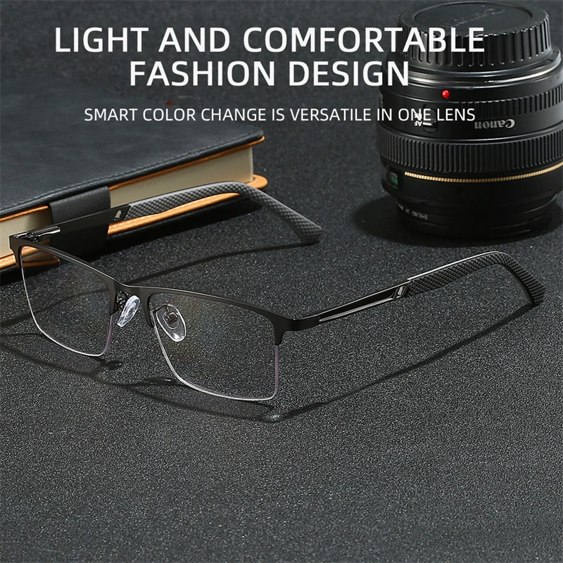 

Multipurpose mirror presbyopia Light and tough Fashion longdistance use Eyeglasses High transmittance metal After color change