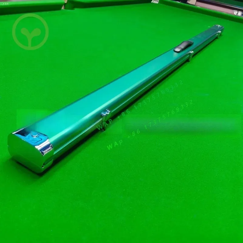 【Popular】Aluminum Alloy Billiard Club Storage Box Small Head Snooker Single Through Rod With Choke Grid Double Slot Rod Box